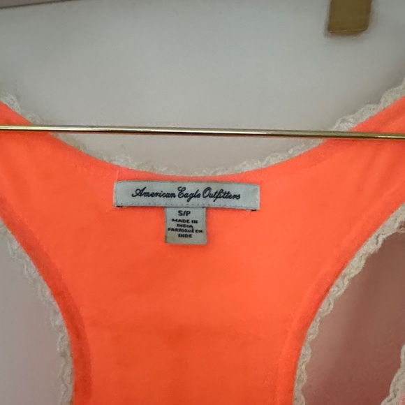 American Eagle Outfitters Vibrant Coral Lace Backless Dress - Size S - NWT - Picture 2 of 3